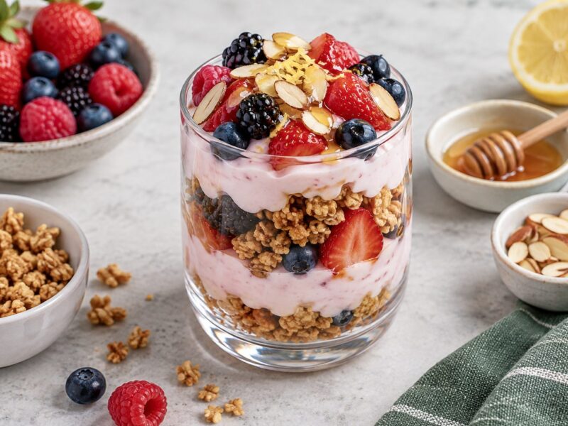 Greek Yogurt Berry Granola Parfait