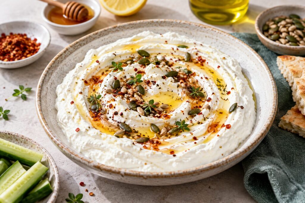 Creamy Whipped Feta and Greek Yogurt Dip