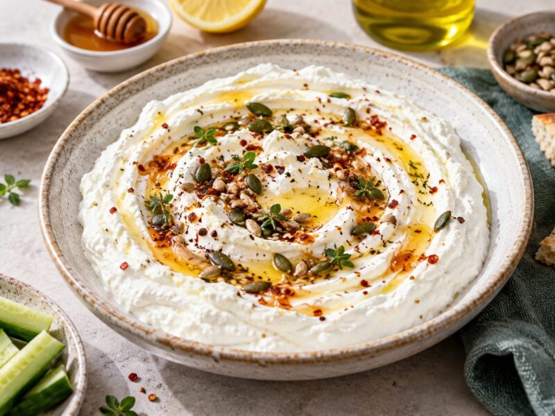 Creamy Whipped Feta and Greek Yogurt Dip